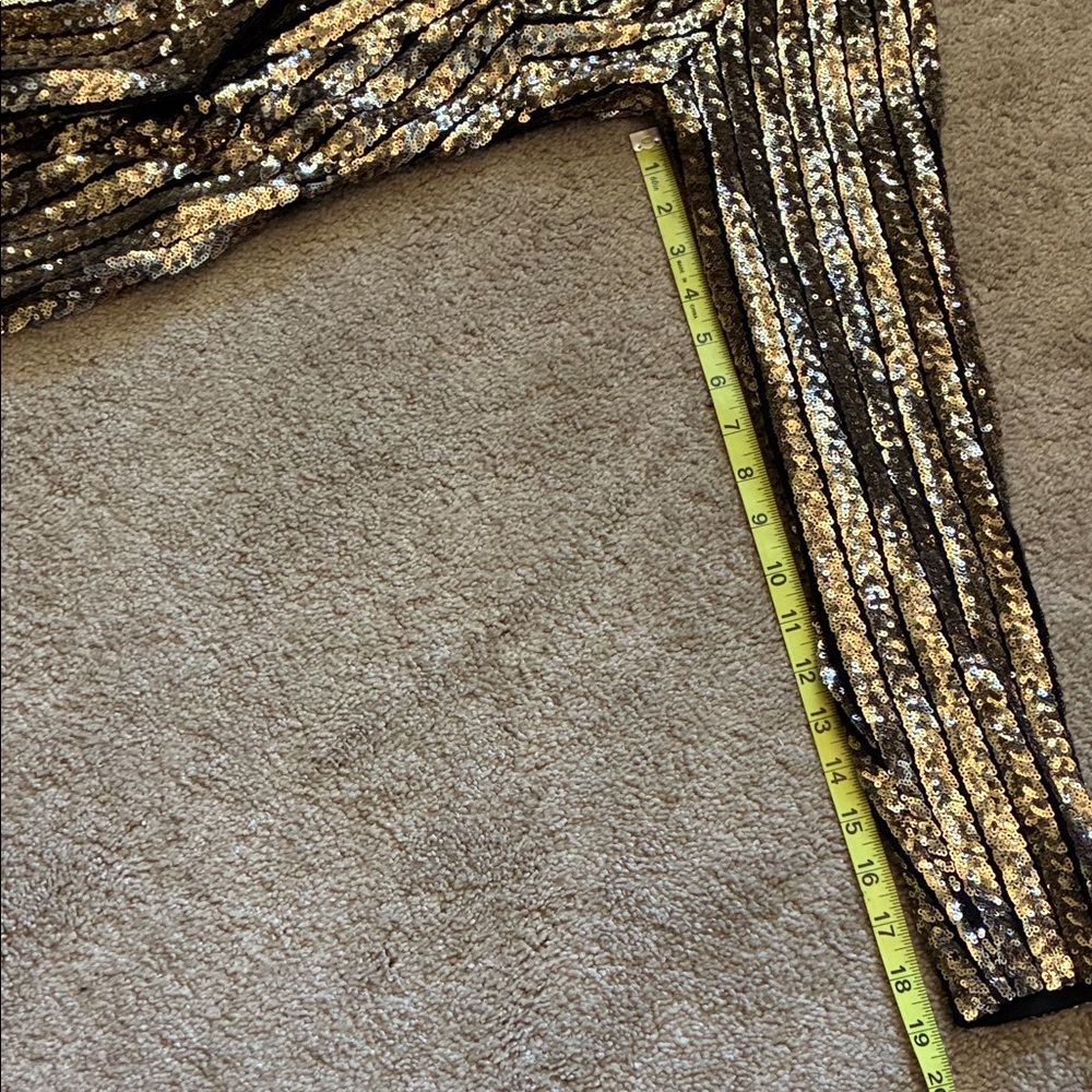✨ LULUS Drama Maker Gold & Silver Sequin Mini Dress - XL - Picture 5 of 7